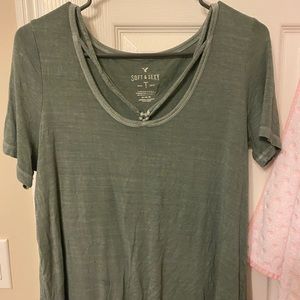 Plain Army Green Shirt from American Eagle